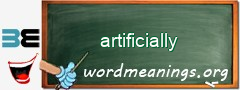 WordMeaning blackboard for artificially